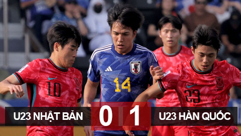 Kết quả U23 Nhật Bản 0-1 U23 Hàn Quốc: Hàn Quốc dẫn đầu bảng B